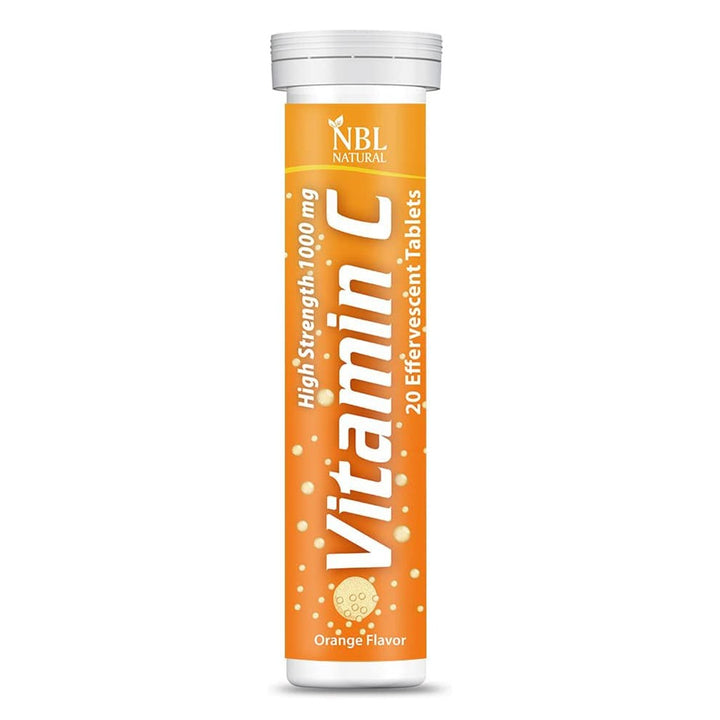 NBL Natural Vitamin C 1000 mg Effervescent Tablets Orange 20's - Easy Pharmacy LLC