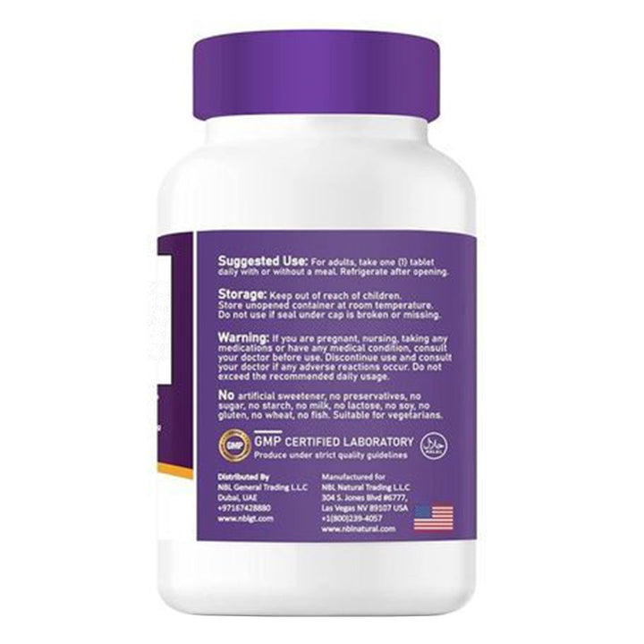 NBL Natural Acidophilus Probiotic Digestive Tablet 120's - Easy Pharmacy LLC