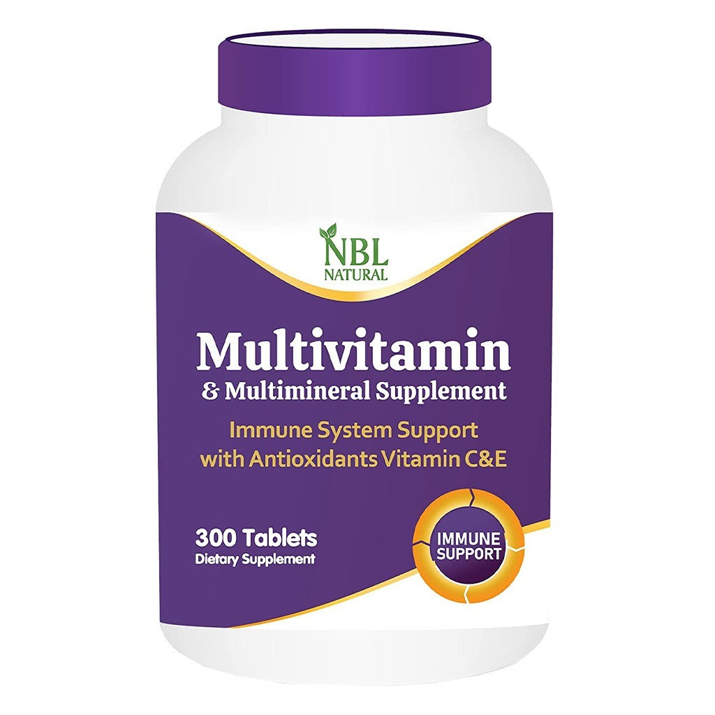 NBL Natural Multivitamin & Multimineral Supplement Tablets, Pack of 300's - Easy Pharmacy LLC