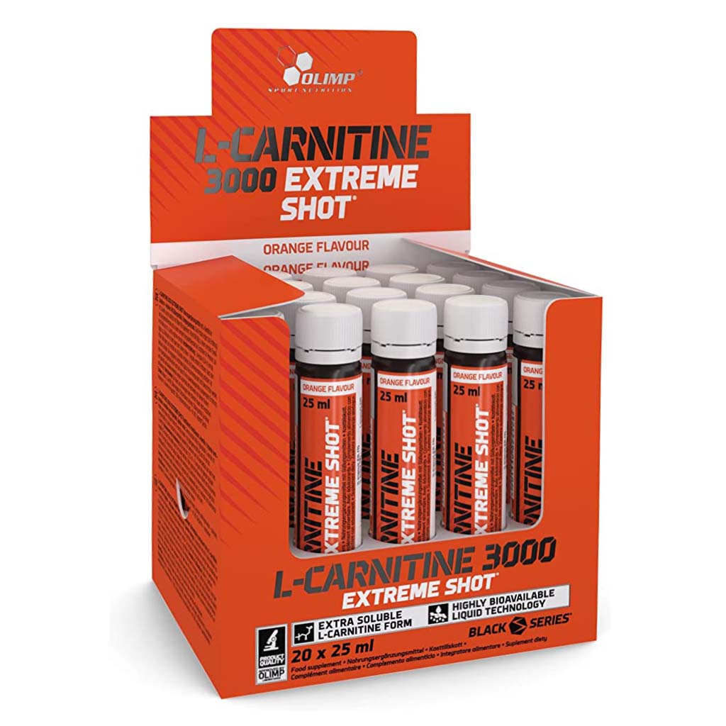 Olimp L-Carnitine 3000 Extreme Energy 25ml Shot Orange, Pack of 20's - Easy Pharmacy LLC