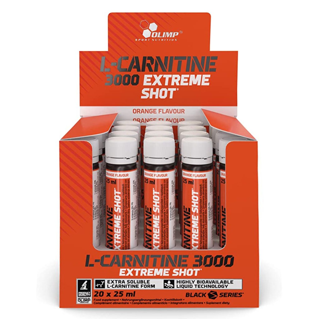 Olimp L-Carnitine 3000 Extreme Energy 25ml Shot Orange, Pack of 20's - Easy Pharmacy LLC