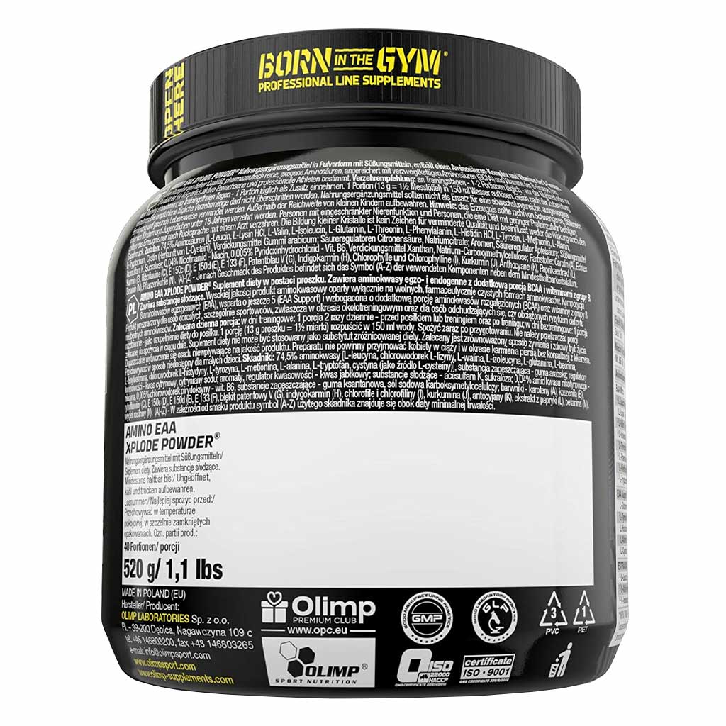 Olimp Amino EAA Xplode Powder, Orange 520 g - Easy Pharmacy LLC