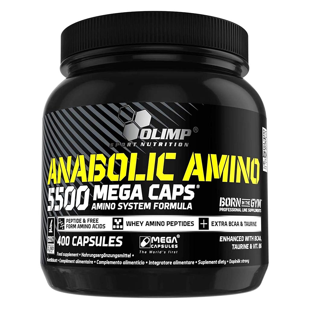 Olimp Amino System Formula Anabolic Amino 5500 Mega Capsules For Muscle mass 400's - Easy Pharmacy LLC