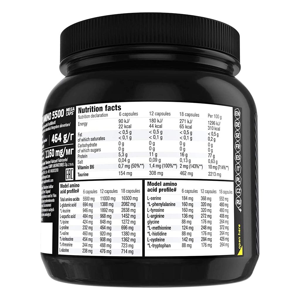 Olimp Amino System Formula Anabolic Amino 5500 Mega Capsules For Muscle mass 400's - Easy Pharmacy LLC