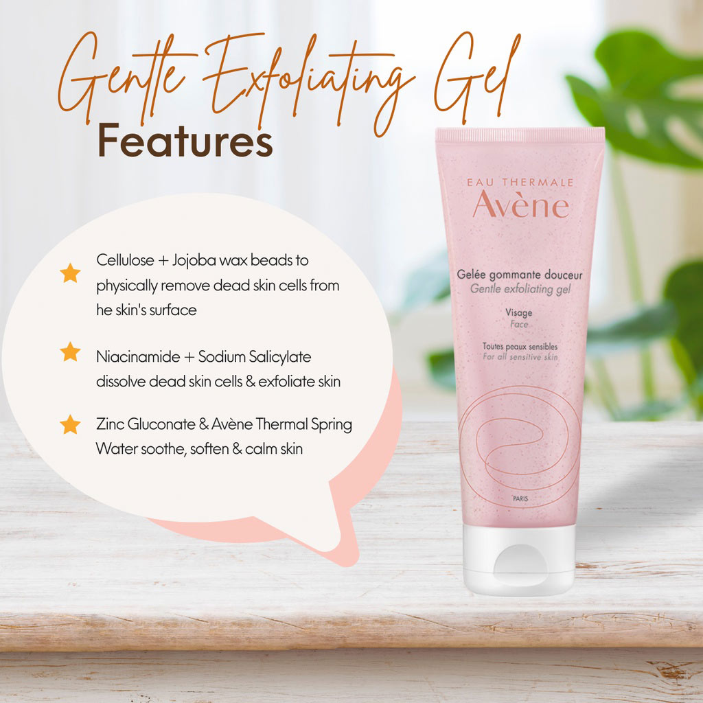 Avene Gentle Face Exfoliating Gel For Sensitive Skin 75ml - Easy Pharmacy LLC