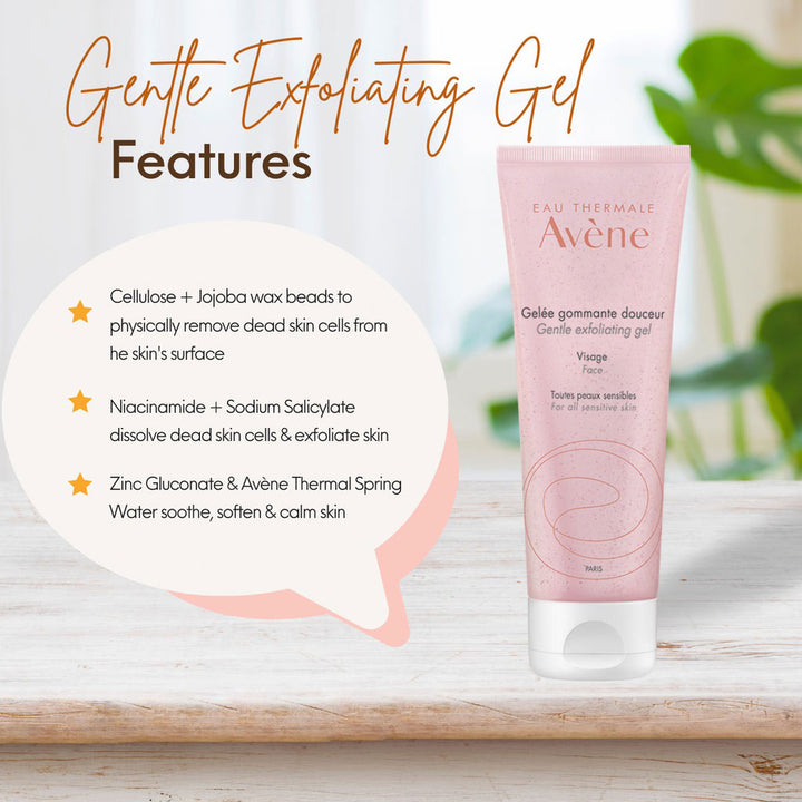 Avene Gentle Face Exfoliating Gel For Sensitive Skin 75ml - Easy Pharmacy LLC