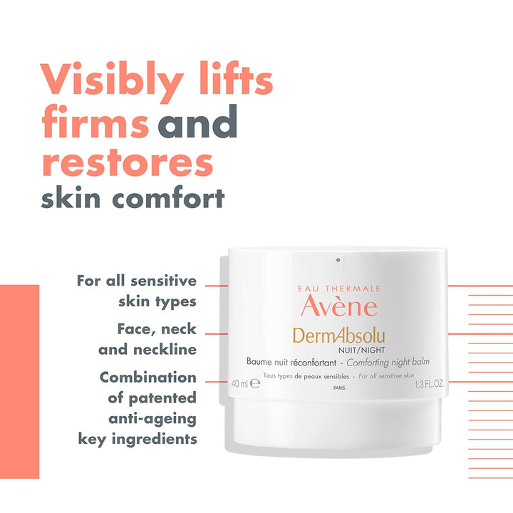 Avene DermAbsolu Comforting Antiaging Night Balm For Sensitive Skin 40ml - Easy Pharmacy LLC