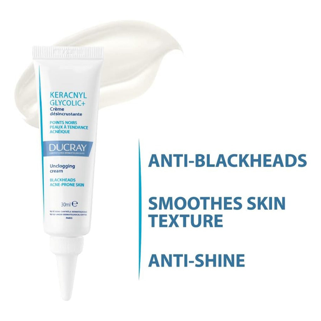 Ducray Keracnyl Glycolic+ Unclogging Cream 30 mL - Easy Pharmacy LLC