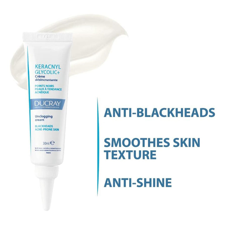Ducray Keracnyl Glycolic+ Unclogging Cream 30 mL - Easy Pharmacy LLC