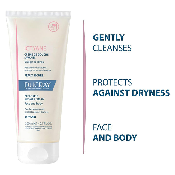 Ducray Ictyane Cleansing Shower Cream 200 mL - Easy Pharmacy LLC