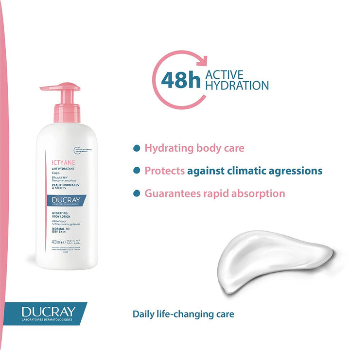 Ducray Ictyane Hydrating Body Lotion 400 mL - Easy Pharmacy LLC
