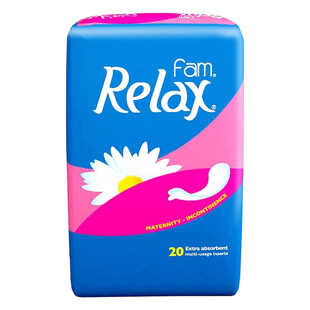 Fam Relax Multi Usage Extra Absorbent Incontinence Maternity Pads, Pack of 20 x 10’s - Easy Pharmacy LLC