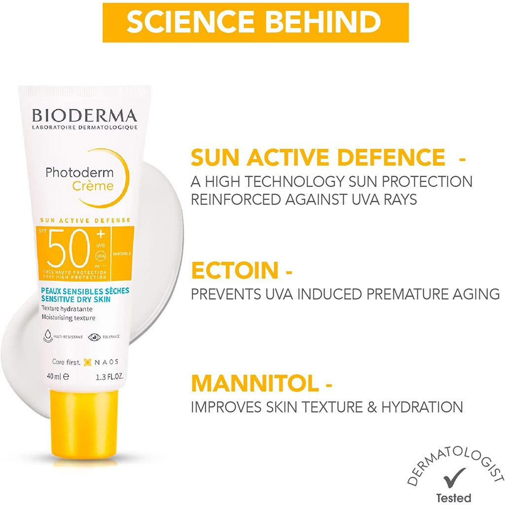 Bioderma Photoderm Sun Active Defense SPF50+ Cream 40 mL - Easy Pharmacy LLC
