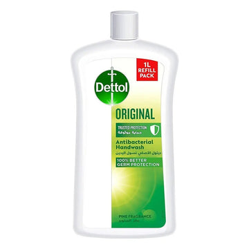 Dettol Original Antibacterial Hand Wash, Pine Fragrance Refill, 1 Litre