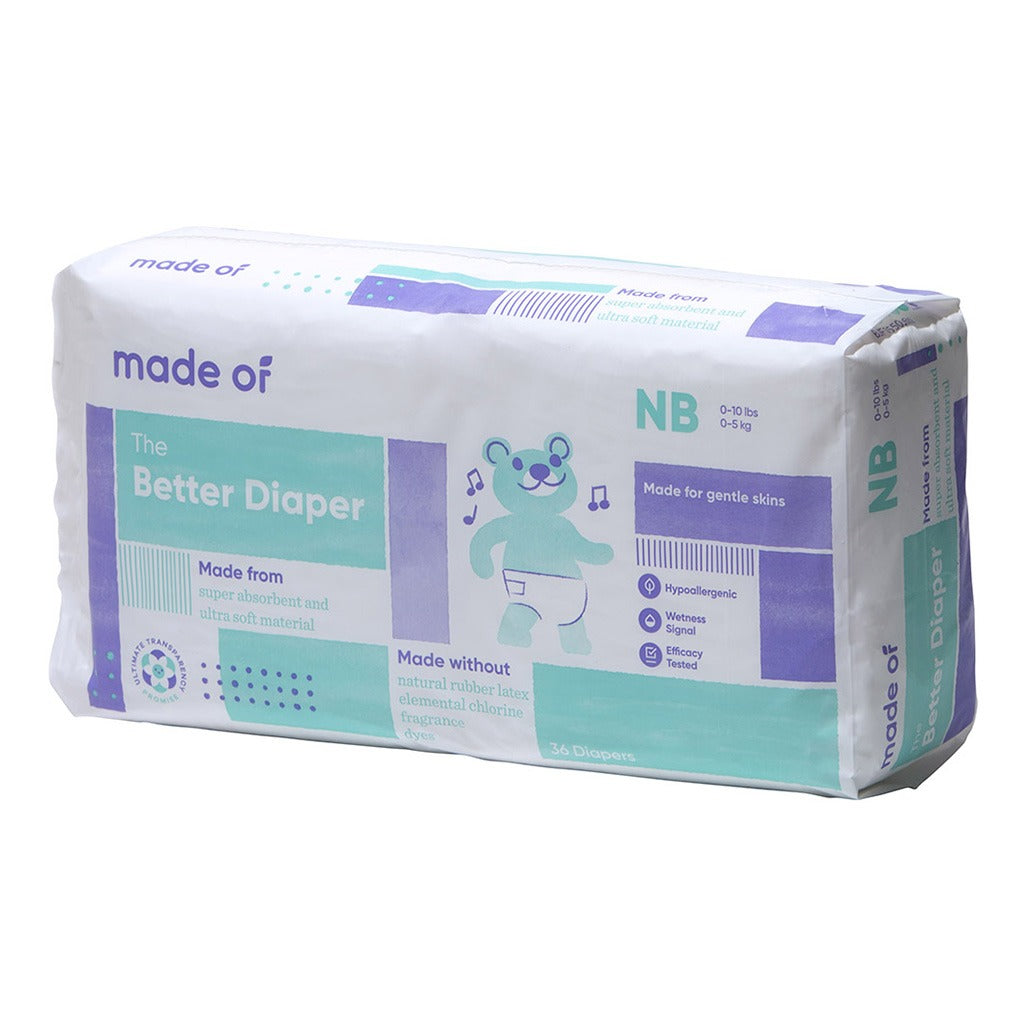 Made Of The Better Baby New Born Diapers Size 0-5 Kg, 36's - Easy Pharmacy LLC