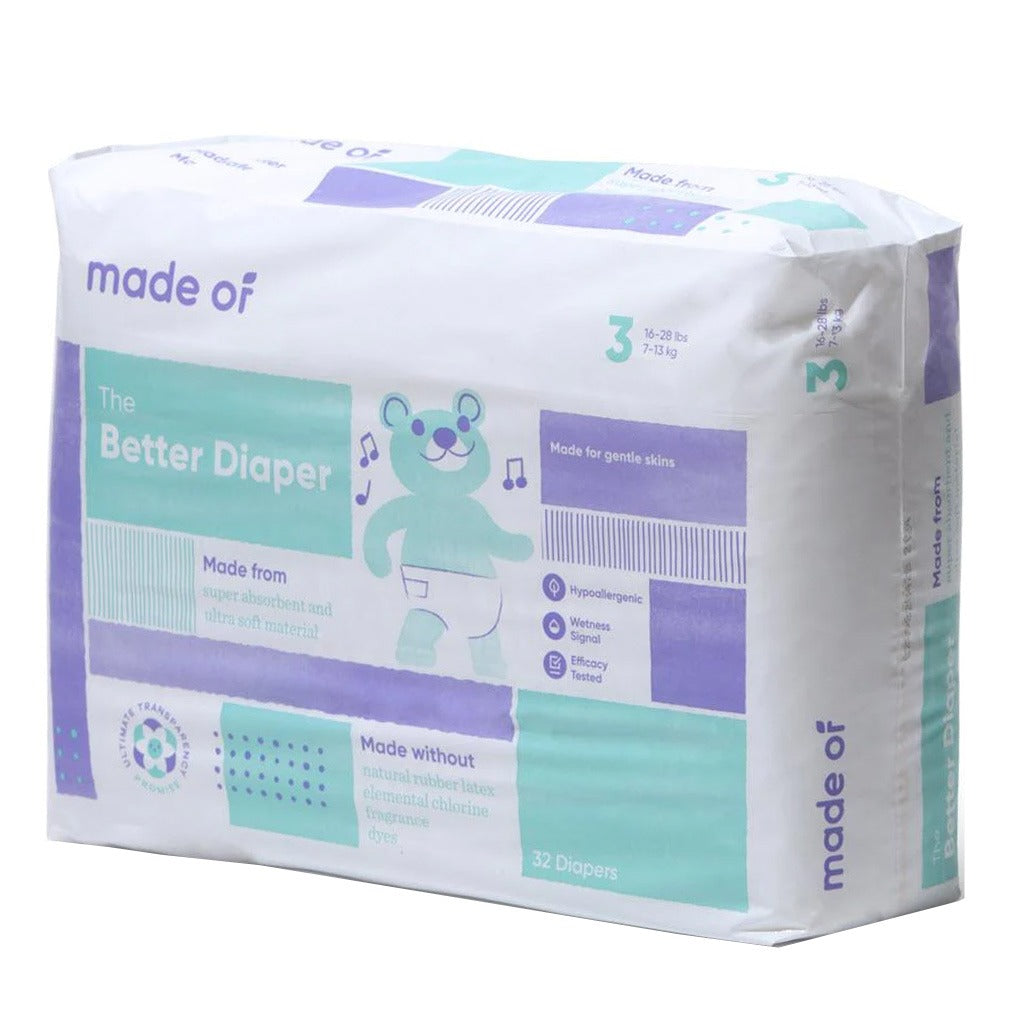 Made Of The Better Baby Diapers Size 3, 7-13 Kg, 32's - Easy Pharmacy LLC
