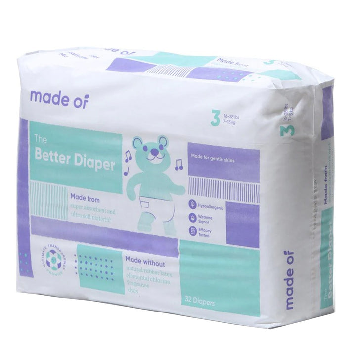 Made Of The Better Baby Diapers Size 3, 7-13 Kg, 32's - Easy Pharmacy LLC