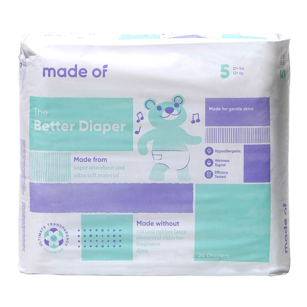 Made Of The Better Baby Diapers Size 5, 12+ Kg, 24's - Easy Pharmacy LLC