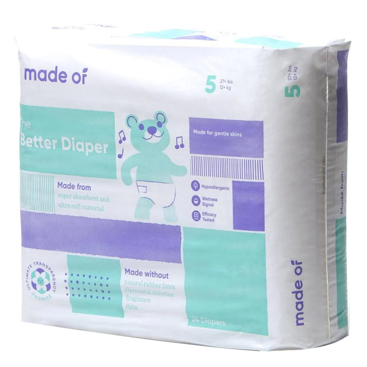 Made Of The Better Baby Diapers Size 5, 12+ Kg, 24's - Easy Pharmacy LLC