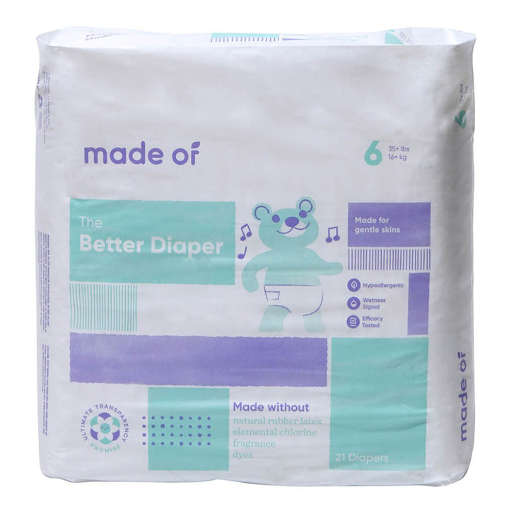 Made Of The Better Baby Diapers Size 6, 16+ Kg, 21's - Easy Pharmacy LLC