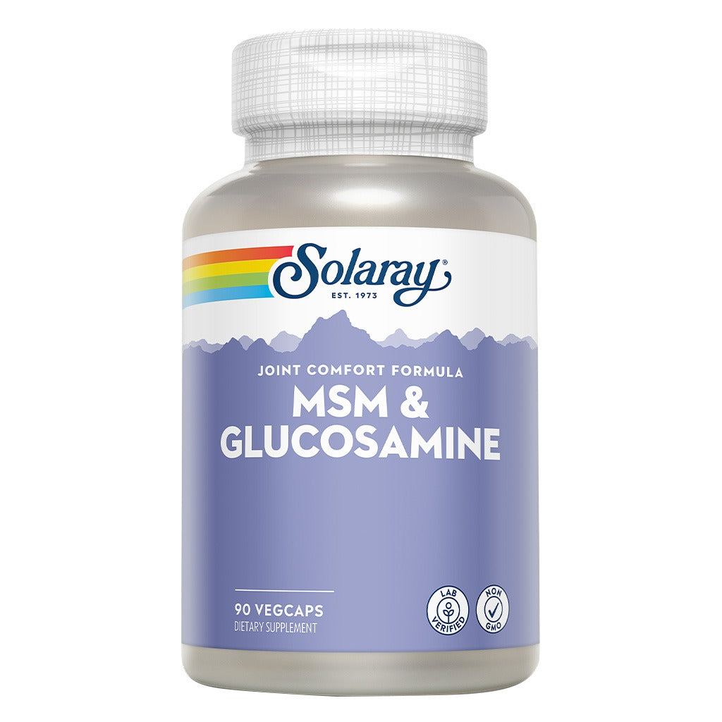 Solaray MSM & Glucosamine Veg Capsules For Joint Comfort & Joint Health 90's - Easy Pharmacy LLC