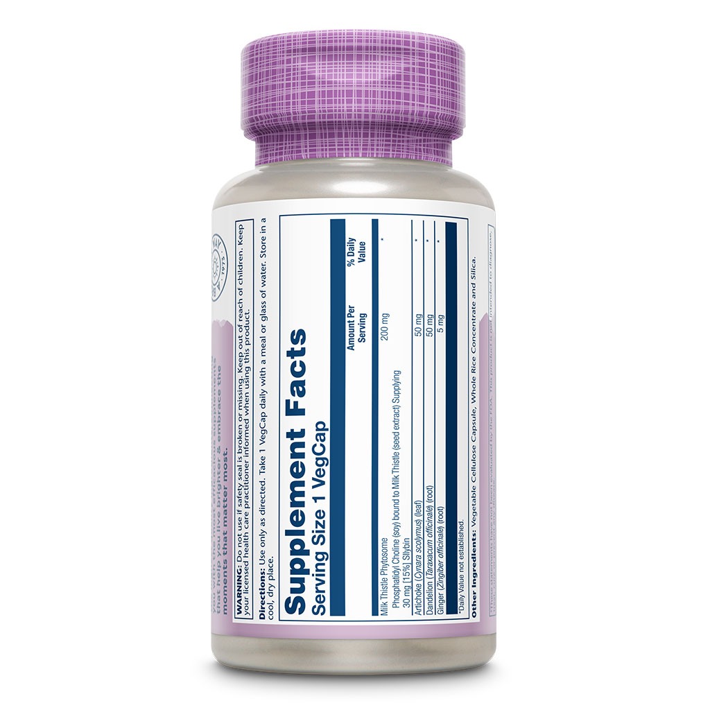 Solaray Milk Thistle Phytosome With Artichoke & Dandelion VegCapsules For Liver Support 60’s - Easy Pharmacy LLC