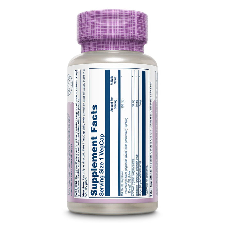 Solaray Milk Thistle Phytosome With Artichoke & Dandelion VegCapsules For Liver Support 60’s - Easy Pharmacy LLC