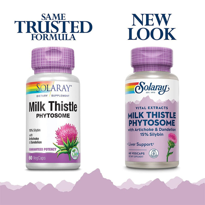 Solaray Milk Thistle Phytosome With Artichoke & Dandelion VegCapsules For Liver Support 60’s - Easy Pharmacy LLC