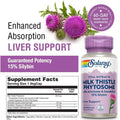 Solaray Milk Thistle Phytosome with Artichoke & Dandelion for Liver Support, 60 Vegan Capsules