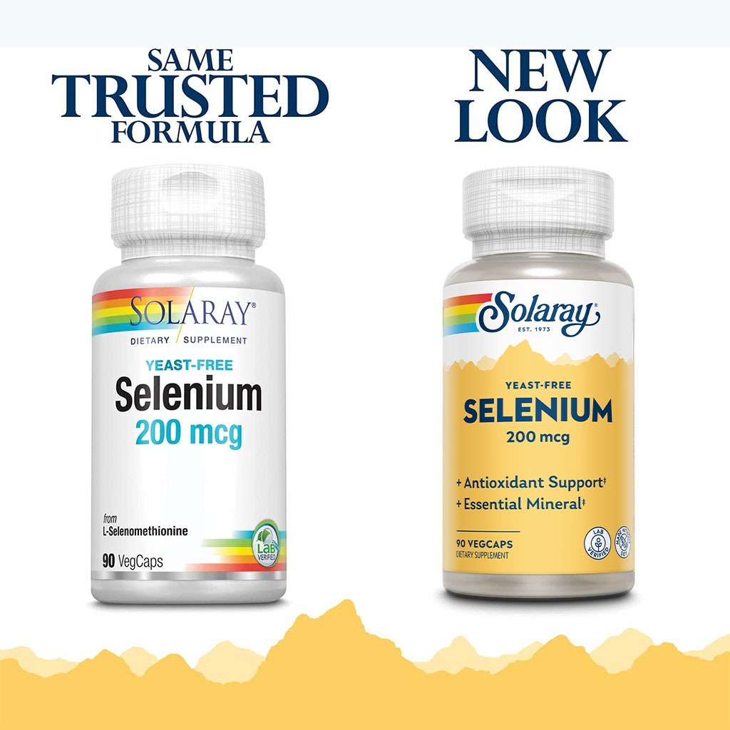 Solaray Selenium 200 mcg VegCapsules For Immune Support & Thyroid Function 90’s - Easy Pharmacy LLC