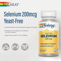 Solaray Selenium 200mcg VegCapsules for Immune & Thyroid Support, 90 Capsules