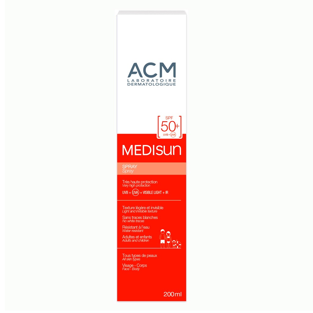 ACM Medisun SPF50+ Sun Protection Spray With IR & Visible Light Protection For Adults & Children 200ml - Easy Pharmacy LLC