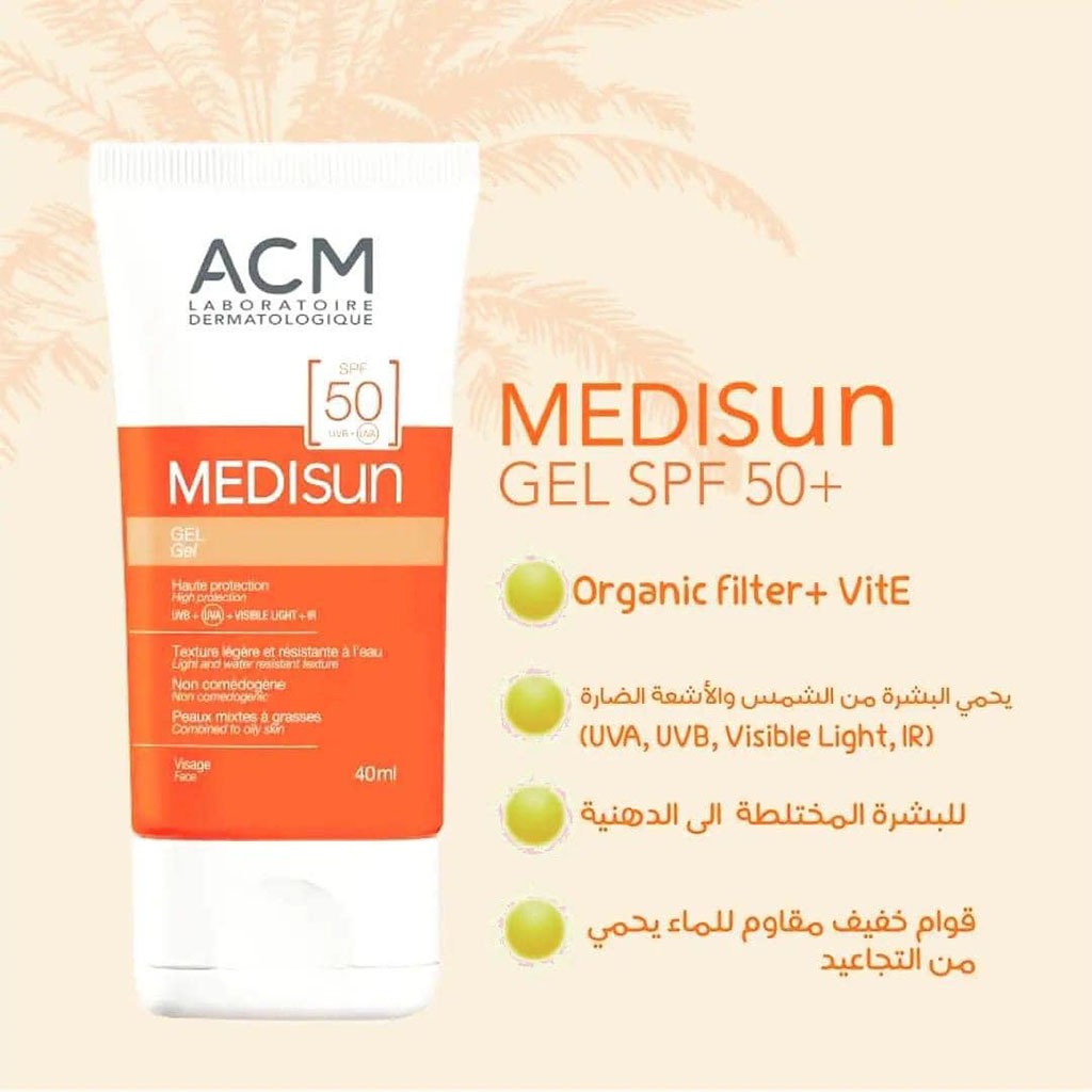 ACM Medisun SPF50 Sunscreen Gel For Combination Skin And Oily Skin 40ml - Easy Pharmacy LLC
