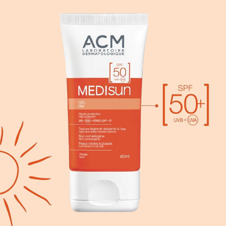 ACM Medisun SPF50 Sunscreen Gel For Combination Skin And Oily Skin 40ml - Easy Pharmacy LLC