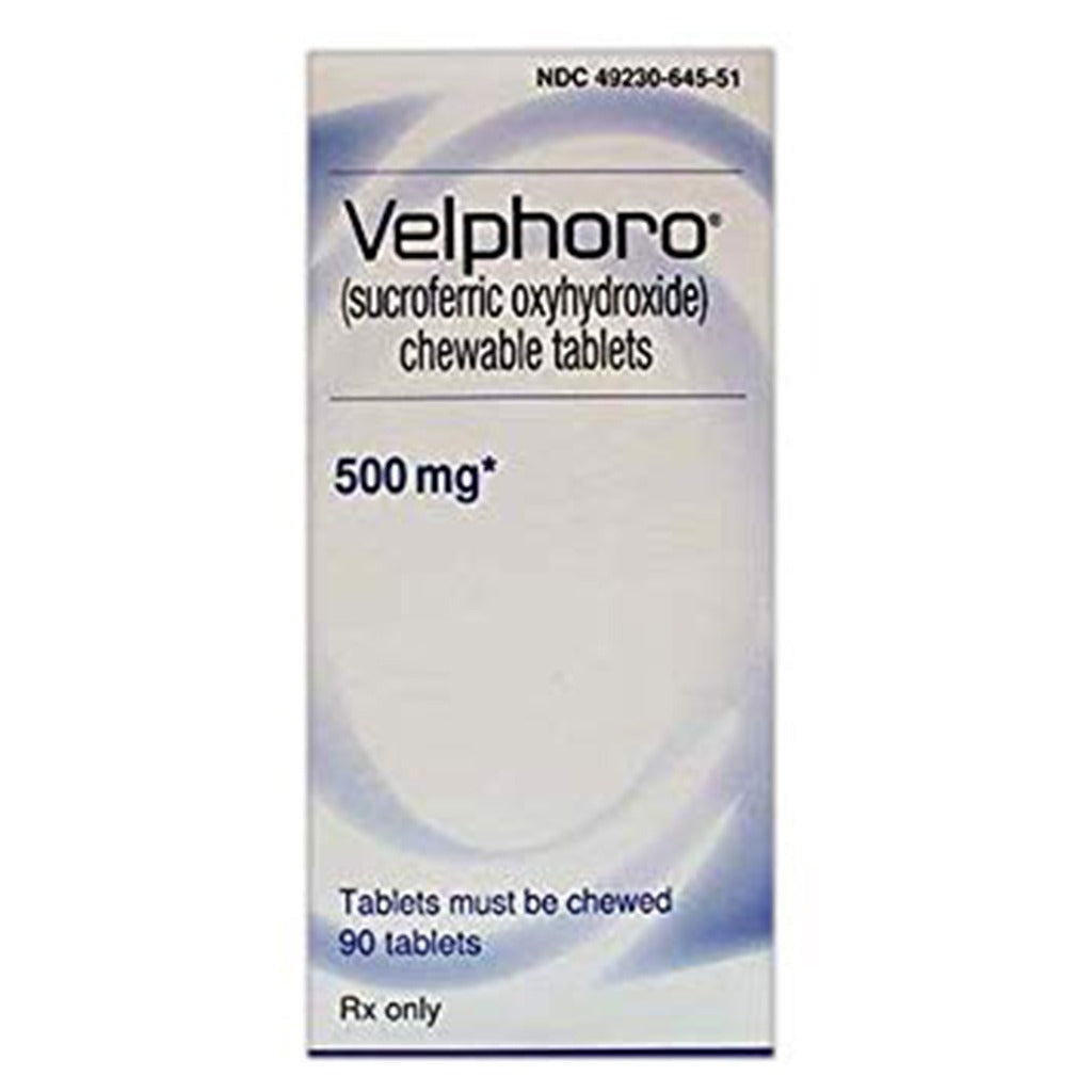 Velphoro 500 mg Chewable Tablets 90's - Easy Pharmacy LLC