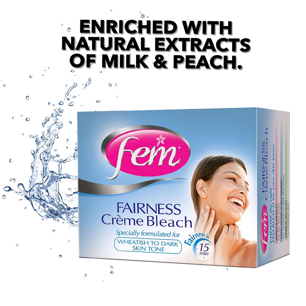 Fem USA Fairness Cream Bleach Milk With Pearl And Peach 50gm - Easy Pharmacy LLC
