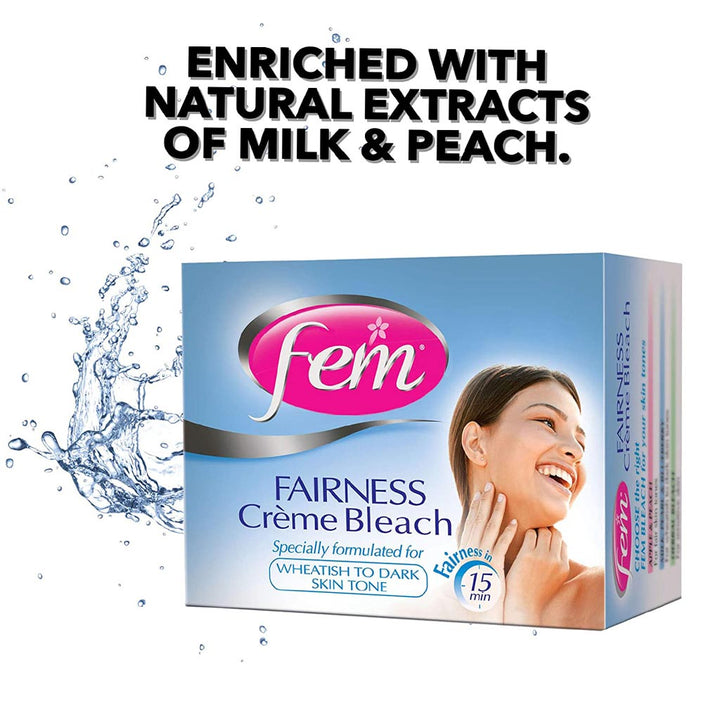 Fem USA Fairness Cream Bleach Milk With Pearl And Peach 50gm - Easy Pharmacy LLC