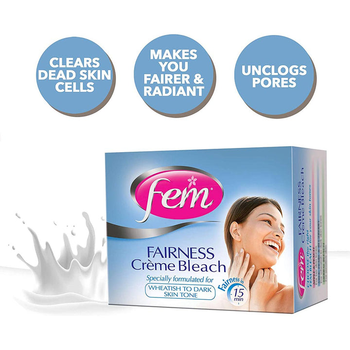 Fem USA Fairness Cream Bleach Milk With Pearl And Peach 50gm - Easy Pharmacy LLC