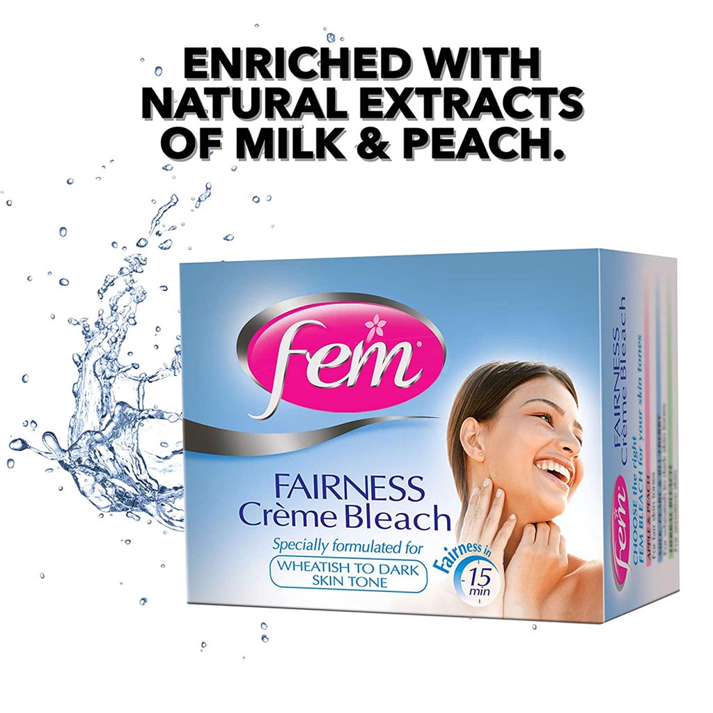 Fem USA Fairness Cream Bleach Milk With Pearl And Peach 100gm - Easy Pharmacy LLC
