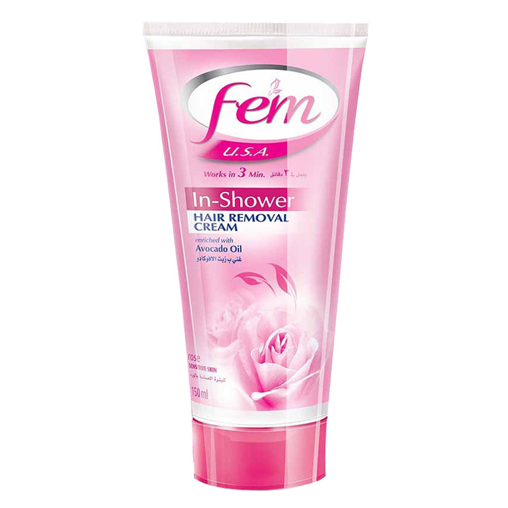 Fem USA In-Shower Hair Removal Cream Rose 150 mL - Easy Pharmacy LLC