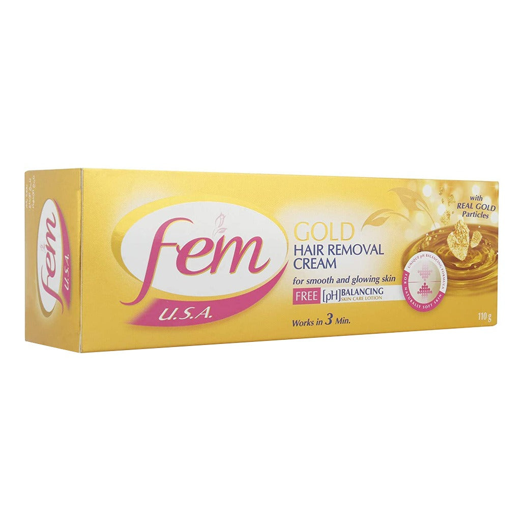 Fem USA Hair Removal Cream Gold 110 g - Easy Pharmacy LLC