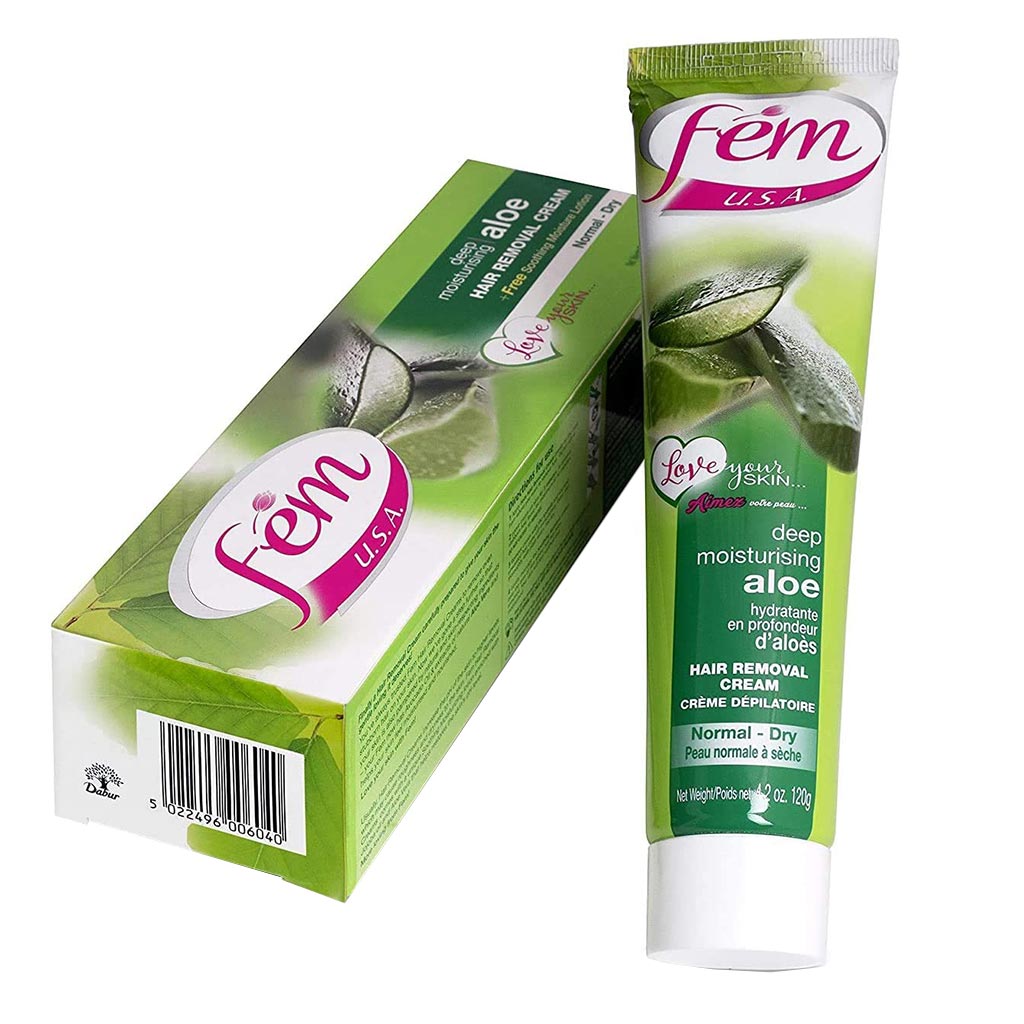 Fem USA Hair Removal Cream Aloe 120 g - Easy Pharmacy LLC
