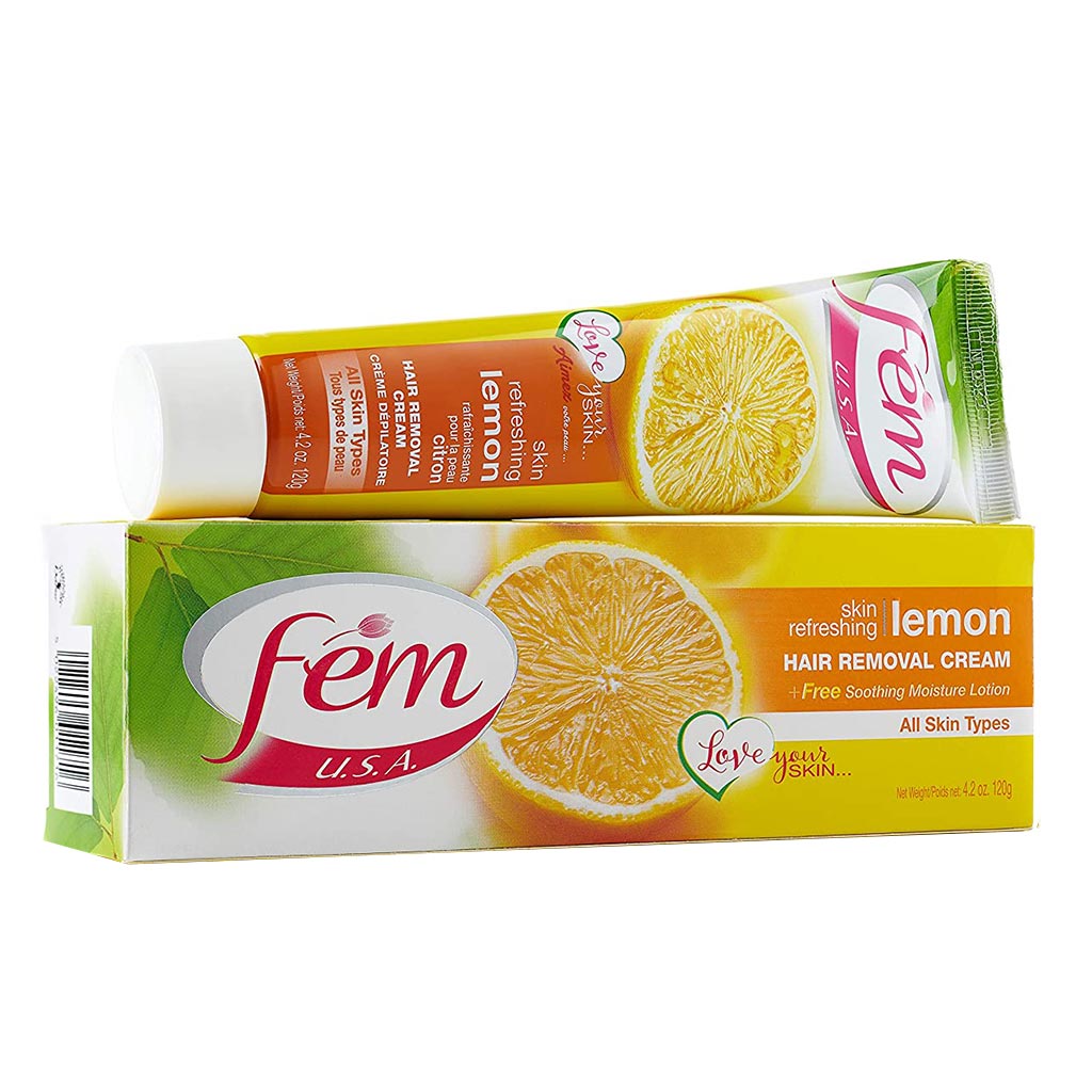 Fem USA Hair Removal Cream Lemon 120 g - Easy Pharmacy LLC