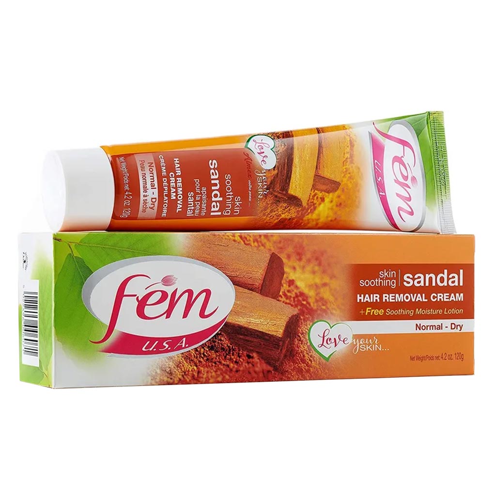 Fem USA Hair Removal Cream Sandal 120 g - Easy Pharmacy LLC