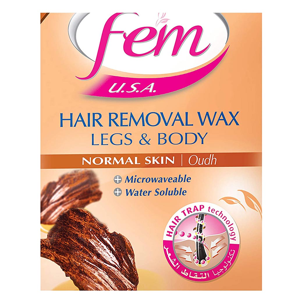 Fem USA Hair Removal Wax Normal Skin Oud 450 g - Easy Pharmacy LLC