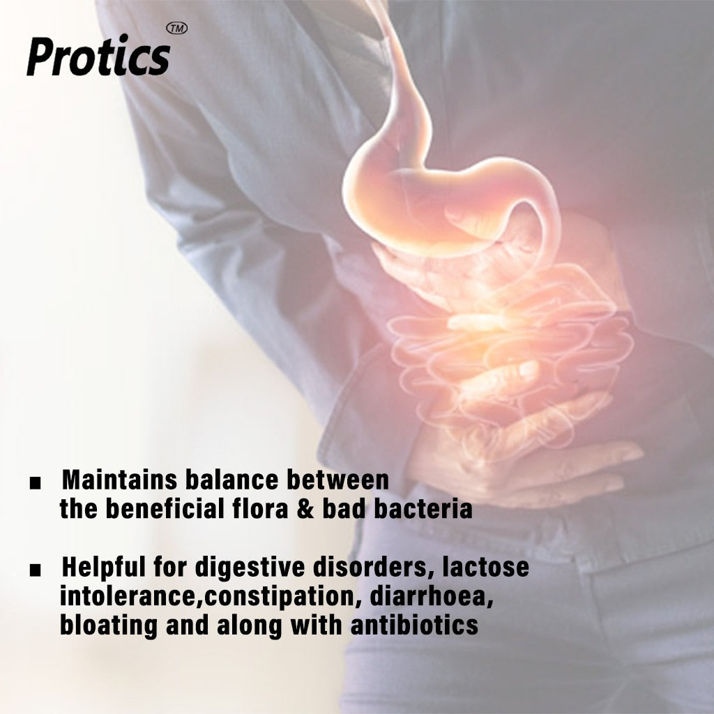 Protics Prebiotics And Probiotics Capsules For Healthy Digestive System, Pack of 30's - Easy Pharmacy LLC