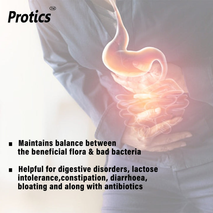 Protics Prebiotics And Probiotics Capsules For Healthy Digestive System, Pack of 30's - Easy Pharmacy LLC
