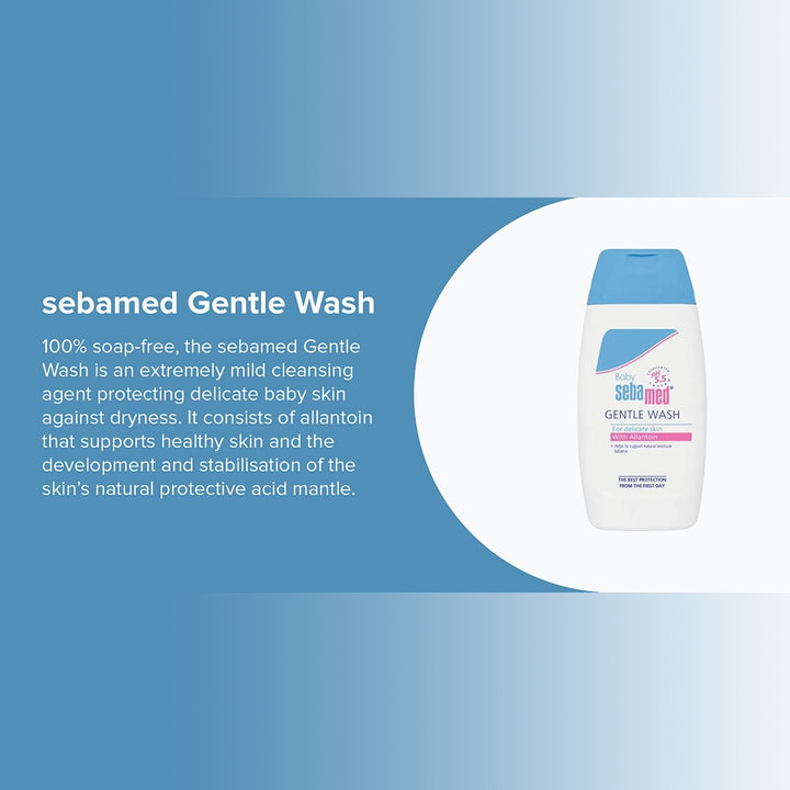 Sebamed Extra Mild Baby Shampoo For Delicate Scalp 150 mL + Gentle Wash For Delicate Baby Skin 200 mL Combo Pack - Easy Pharmacy LLC
