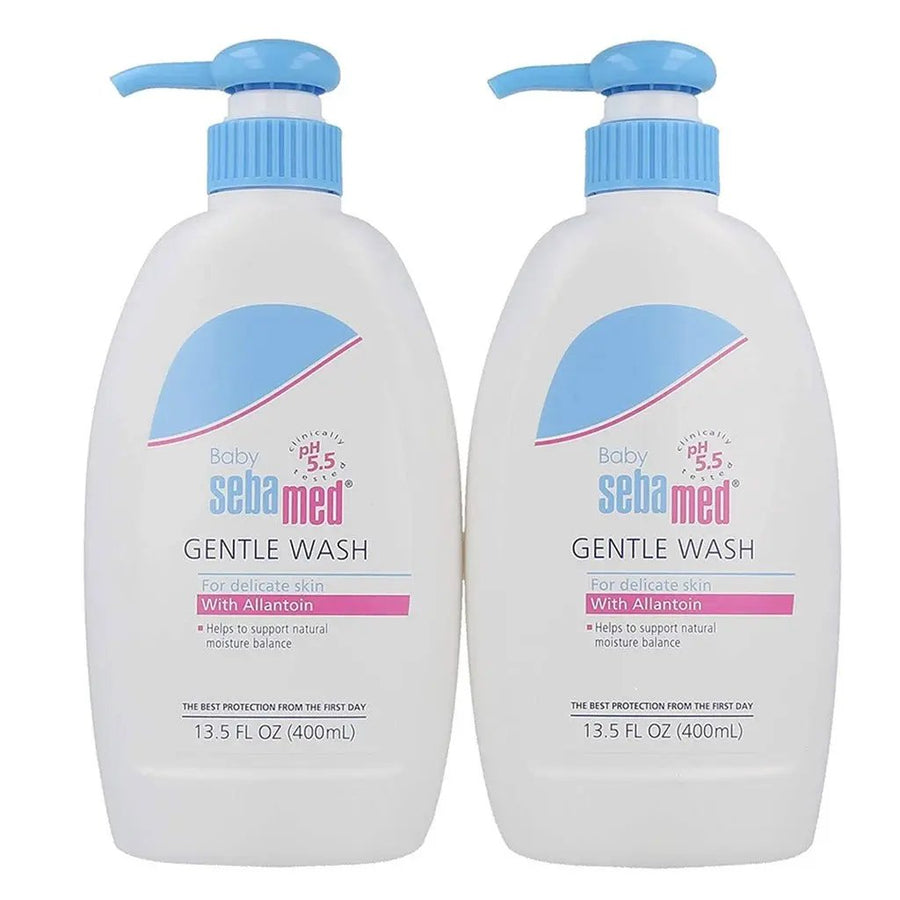 Sebamed Extra Soft Moisturising Baby Gentle Wash for Delicate Skin 400ml, Pack of 2