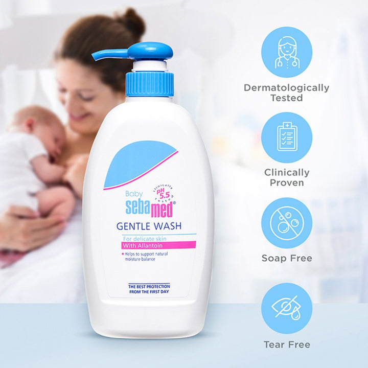 Sebamed Extra Soft Moisturizing Baby Gentle Wash For Delicate Baby Skin 400 mL 2's - Easy Pharmacy LLC